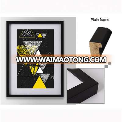 Abstract art painting framed on canvas for home hotel decoration wall