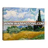 Wheat Field with Cypresses van gogh landscape painting