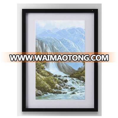 Well-known original design waterfall framed landscape oil painting